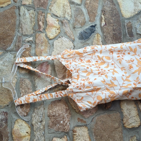 Anthropologie x Maeve Sweetheart Mini Dress floral Yellow and White Size… - Picture 4 of 14